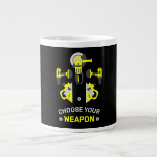 Self-Build DIY Man Large Coffee Mug
