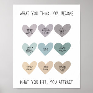 Self-Care Affirmation Poster