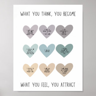 Self-Care Affirmation Poster