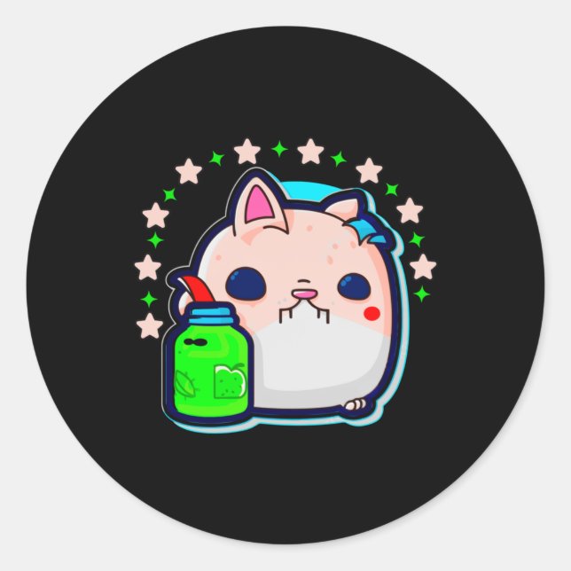 Self Care Cat Sticker  (Front)