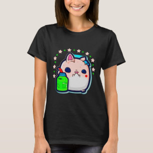 Self Care Cat Sticker T-Shirt