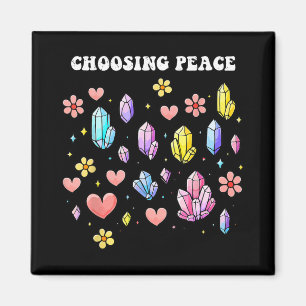 Self-care Choosing Peace Love Mental Health Wellne Magnet