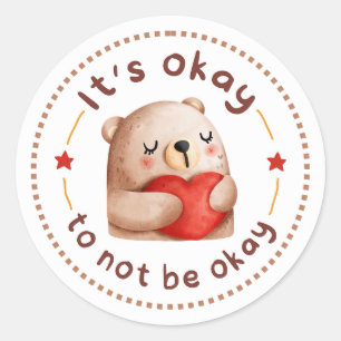 Self-Care Classic Round Sticker