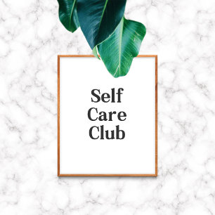 Self Care Club Minimal Poster
