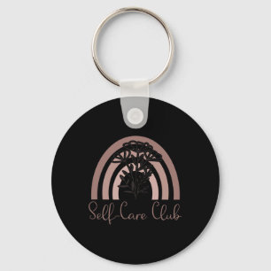 Self-Care Club Saying Mental Health Awareness Rai Key Ring
