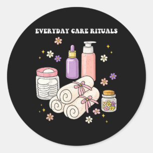 Self-care Everyday Care Rituals Love Mental Health Classic Round Sticker