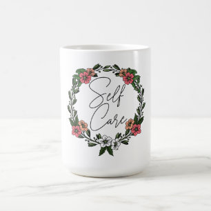 Self Care Floral  Coffee Mug