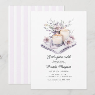 Self Care Girls Gone Mild Spa Birthday Party Invitation
