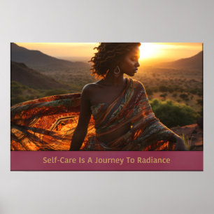 Self-Care Is A Journey To Radiance Poster