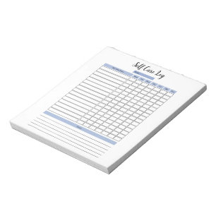 Self Care Log Notepad