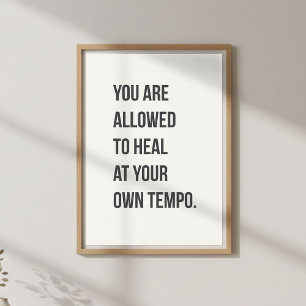 Self Care Quote. Mindful Living Poster