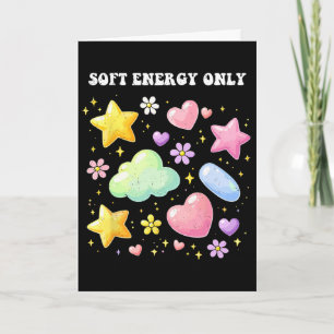 Self-care Soft Energy Only Love Mental Health Awar Card