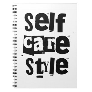self care style notebook