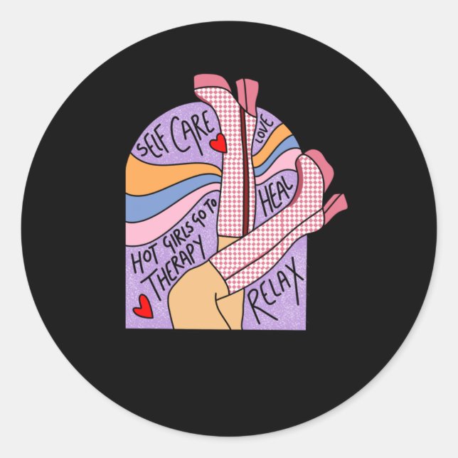 Self Care Therapy Sticker  (Front)