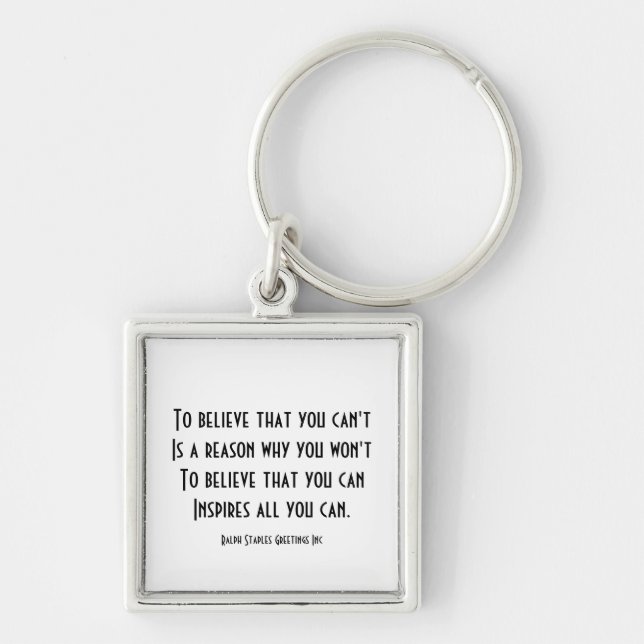 Self confidence key ring (Front)