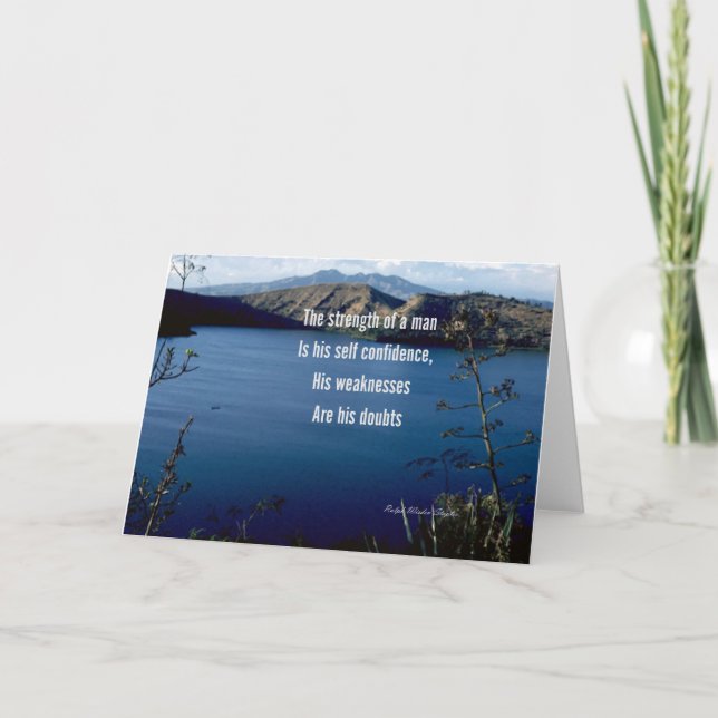 Self confidence-motivational quotation card (Front)