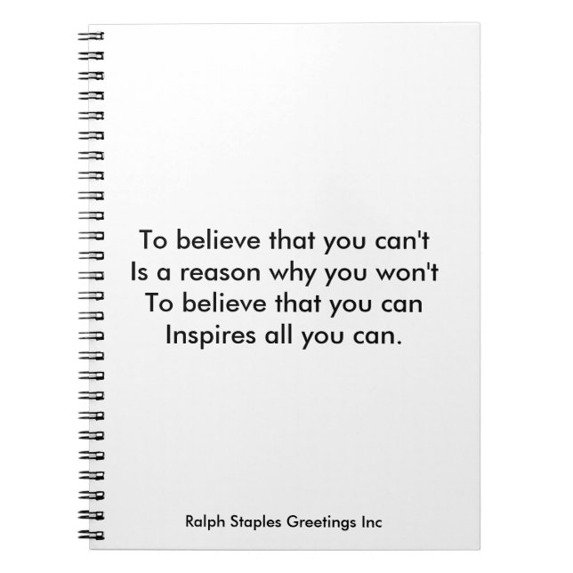 Self confidence notebook (Front)