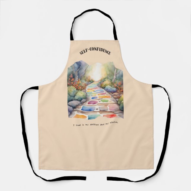 Self-Confidence Positive Affirmation Apron (Front)