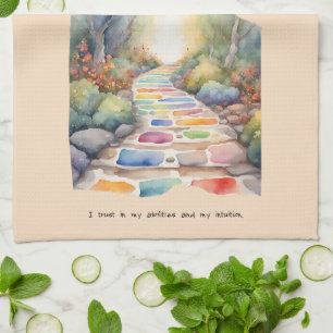 Self-Confidence Positive Affirmation Tea Towel