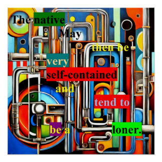 Self contained poster
