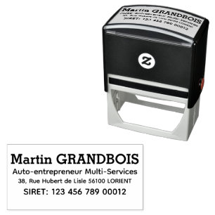 self-contractor 3 lines self-inking stamp
