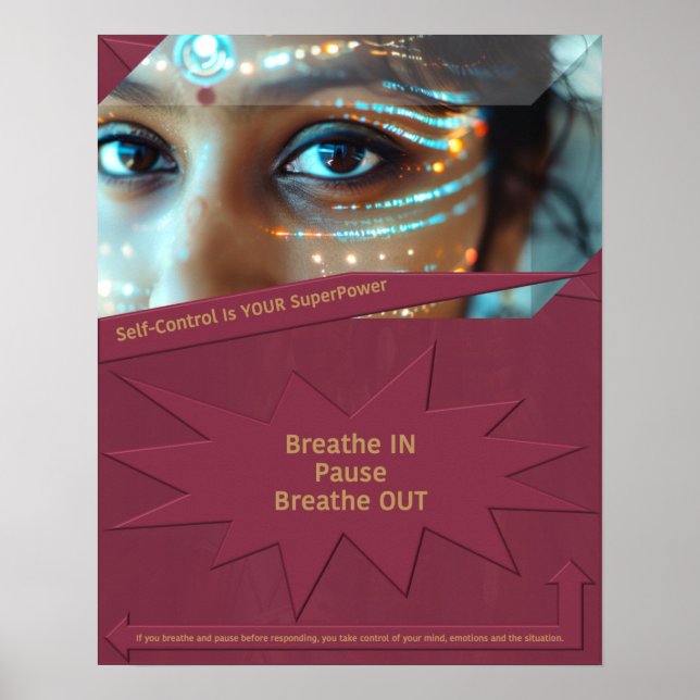 Self-Control Is YOUR SuperPower Poster (Front)