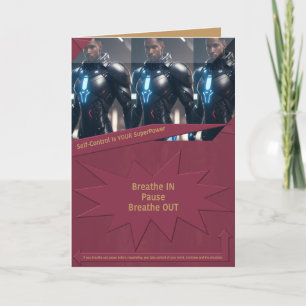 Self-Control Is YOUR SuperPower Thank You Card