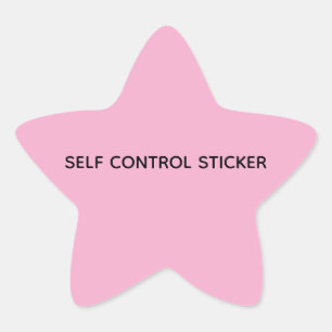 SELF CONTROL STICKER