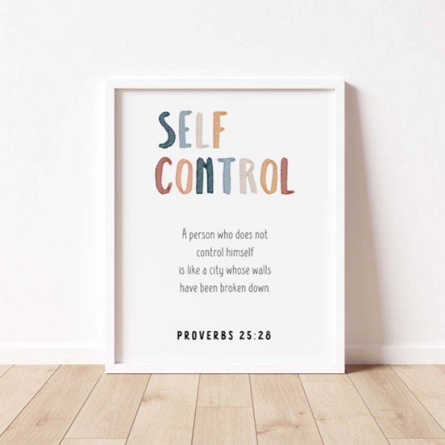 Self control the fruit of the spirit poster (Creator Uploaded)