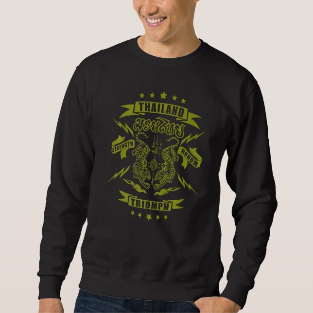 Self Defence Martial Arts And Muay Thai Fighter  1 Sweatshirt (Front)