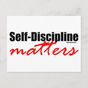Self-Discipline Matters Postcard