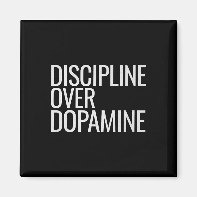 Self Discipline Over Dopamine Workout Motivation G Magnet (Front)
