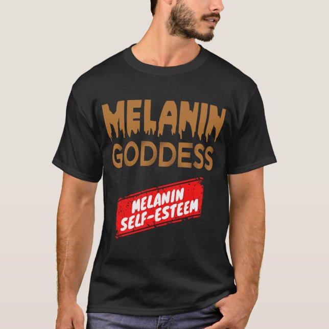 Self Esteem and Black History Month 2023 Melanin G T-Shirt (Front)