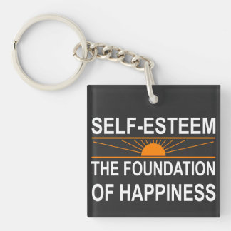 Self-Esteem and Happiness Key Ring