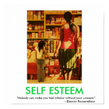 SELF ESTEEM motivational poster