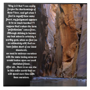 Self Forgiveness Inspirational Ceramic Tile