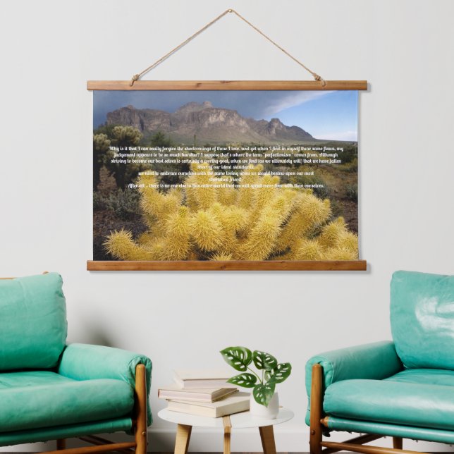 Self Forgiveness Inspirational Hanging Tapestry (Living Room)