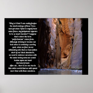 Self Forgiveness Inspirational Poster