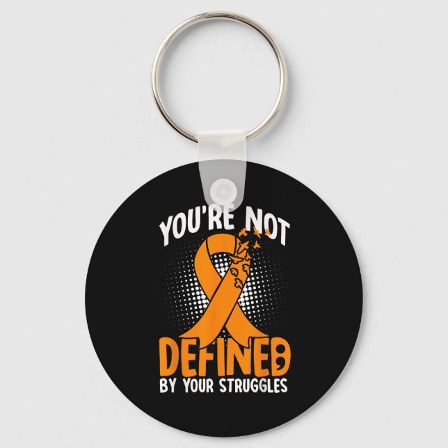Self Harm Awareness Motivational Sitive Mindfulnes Key Ring (Front)