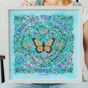 Self-Healing Butterfly Coloring Poster