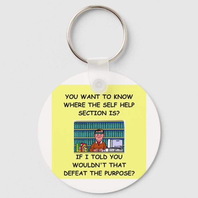 self help joke key ring (Front)
