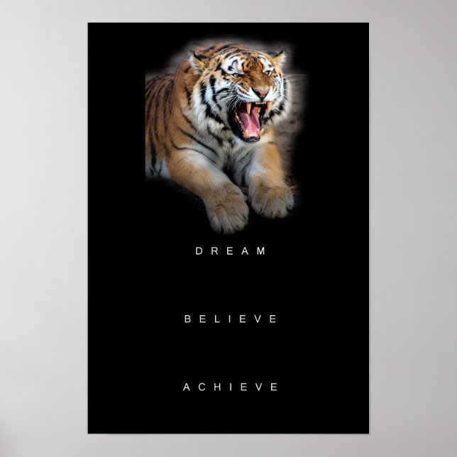 self improvement positive toughts poster (Front)