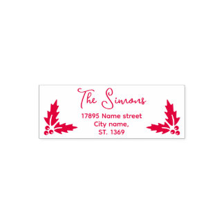 Self Inking Christmas Return Address Stamp