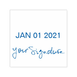 Self-Inking Date and Signature Stamp