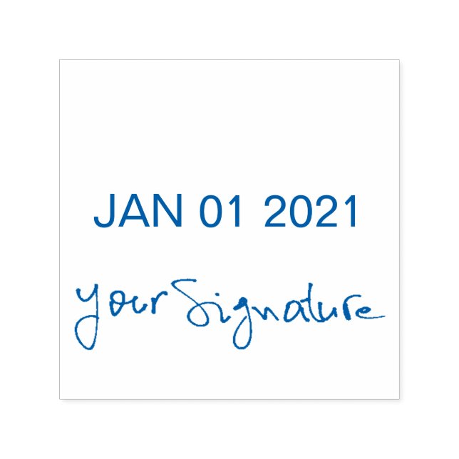 Self-Inking Date and Signature Stamp (Design)