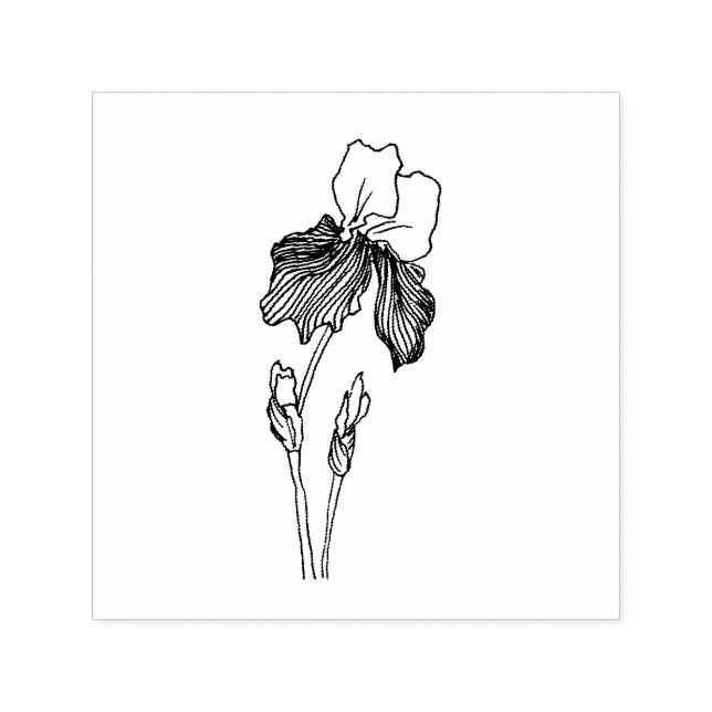 Self Inking Iris Stamp (Design)