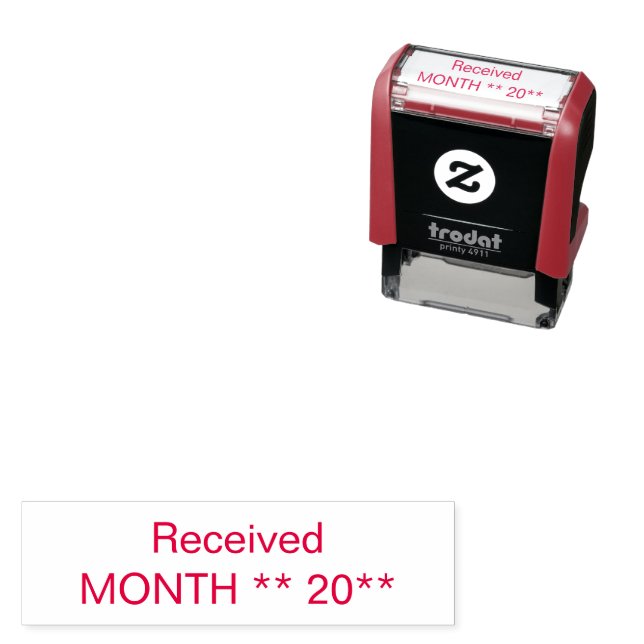 Self Inking Received Stamp for Daily Office Tasks (In Situ)