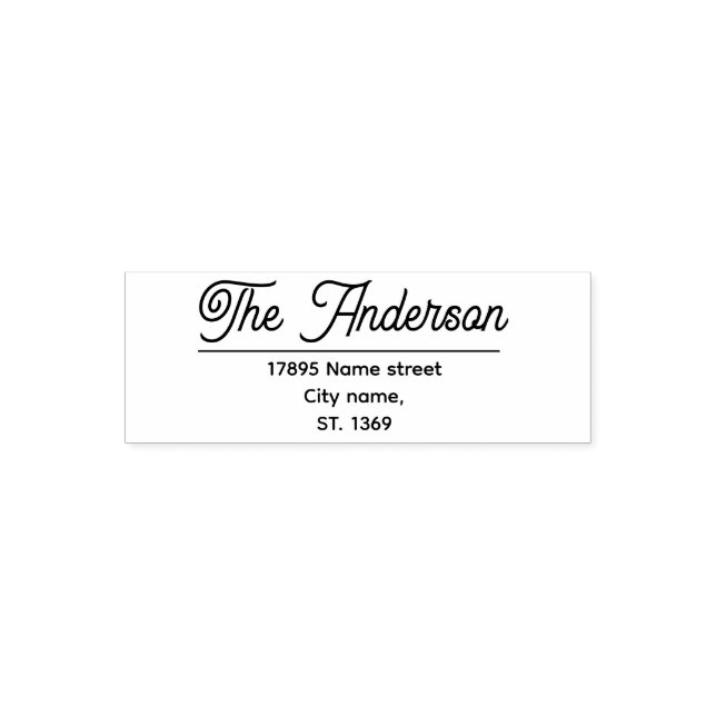 Self Inking Return Address Stamp (Design)