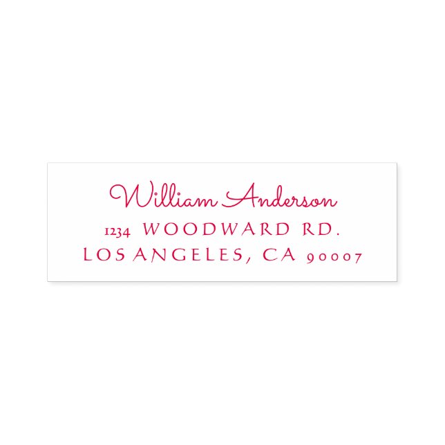 Self inking return address stamp "classic" (Design)