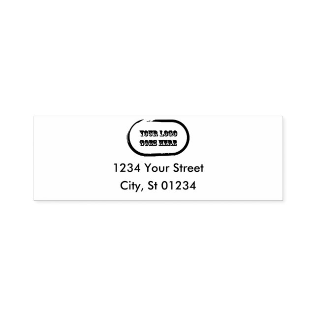 Self Inking Return Address Stamp With Logo (Design)